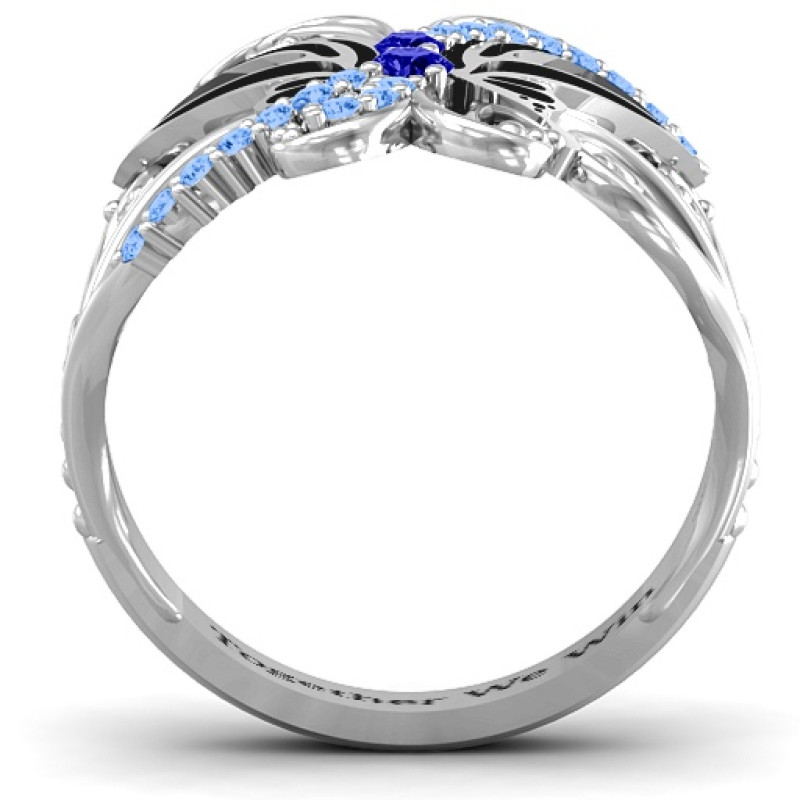 Glimmering Butterfly Ring Glimmering Butterfly Ring with two centre stones and accent stones