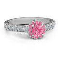 Graceful Shine Vintage Ring Graceful Shine Vintage Ring with round centre stone and accent stones