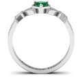 Heart Stone Claddagh Ring Heart Stone Claddagh Ring product view