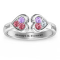 Heart To Heart Wraparound Ring Heart To Heart Wraparound Ring product view
