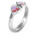 Heart To Heart Wraparound Ring Detail Heart To Heart Wraparound Ring detail view