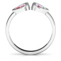 Heart To Heart Wraparound Ring Heart To Heart Wraparound Ring product detail