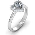 Heart in Heart Halo Ring Heart in Heart Halo Ring product view