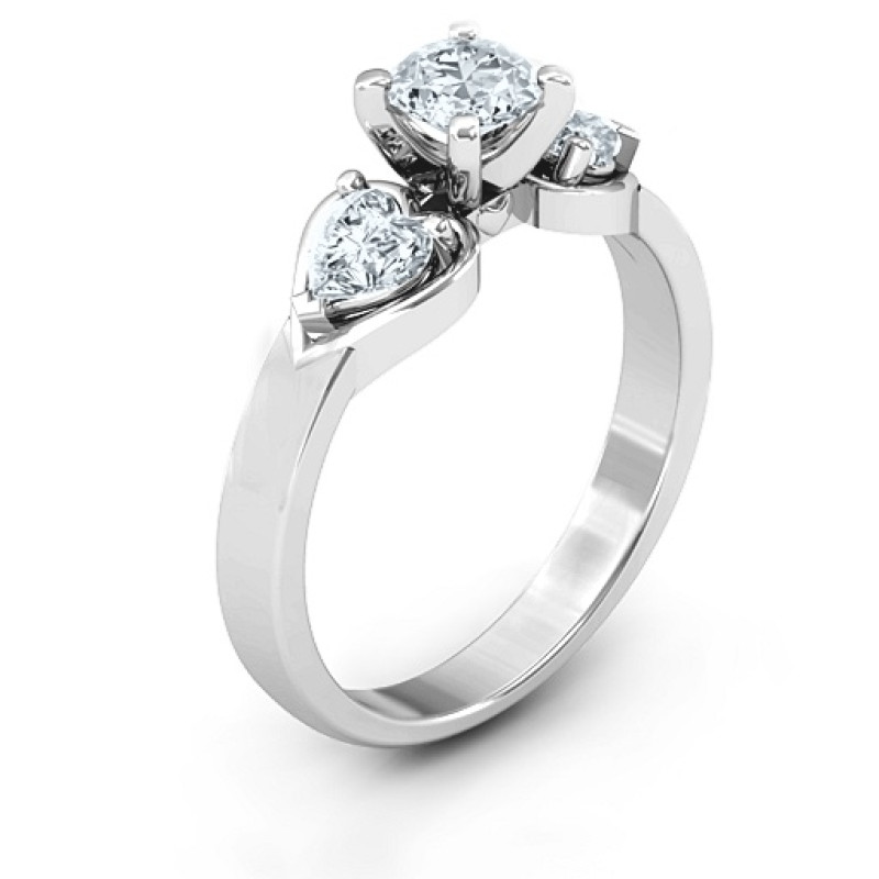 Hearts and Stones Solitaire Ring View Hearts and Stones Solitaire Ring product view