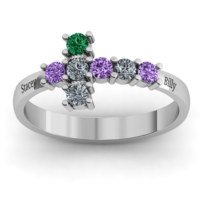 I Believe Side Cross Ring product image