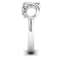 Infinity Ahava Ring view Infinity Ahava Ring with Hebrew Ahava love motif and two round stones