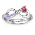 Infinity In Love Ring with Accents Infinity In Love Ring with Accents