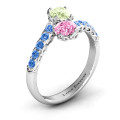 Intricate Infinity Two Stone Ring - View 3 Intricate Infinity Two Stone Ring product view