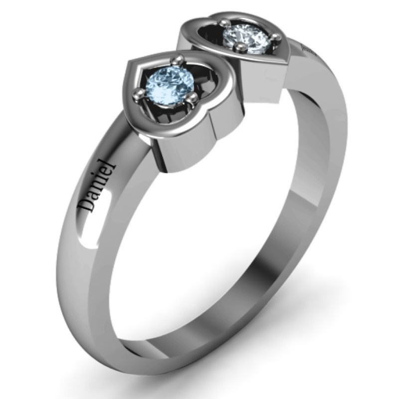 Inverted Kissing Hearts Ring product image