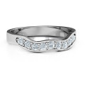 Jasmine Band Ring Jasmine Band Ring with round stones and baguette accents
