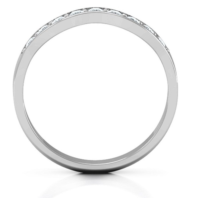 Jasmine Band Ring alternate view Jasmine Band Ring trinity band design