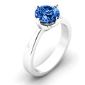 Large Stone Solitaire Ring Side View Large stone solitaire ring side view