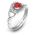 Lasting Love Promise Ring with Accents Lasting Love Promise Ring with round centre stone and accent stones