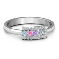 Layers Of Light Ring with three layers of accent stones