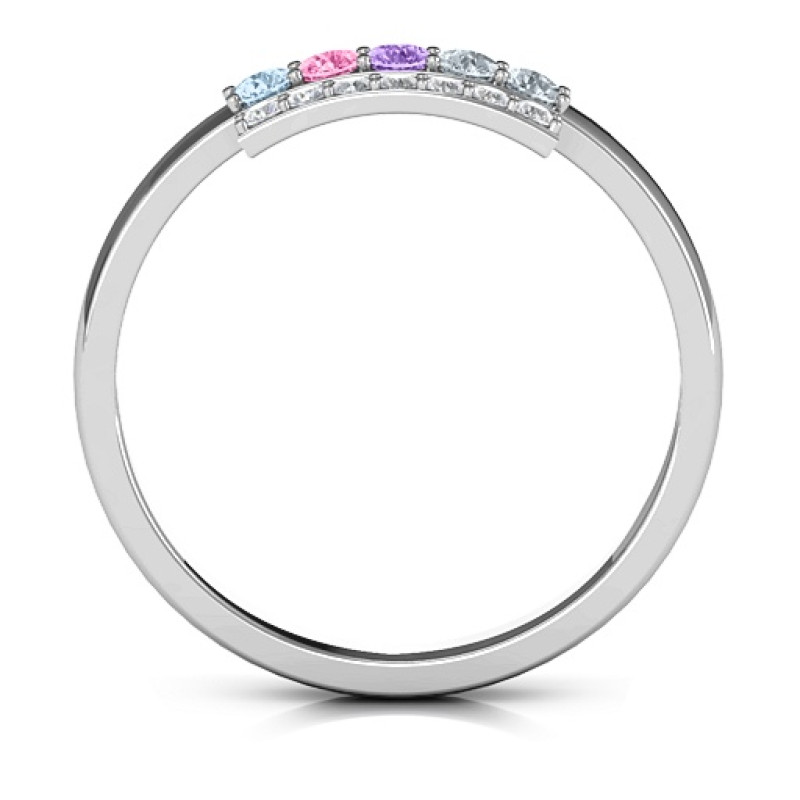 Layers Of Light Ring with three layers of accent stones