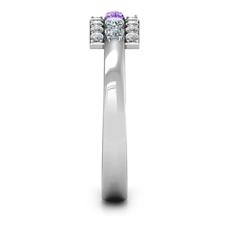 Layers Of Light Ring with three layers of accent stones