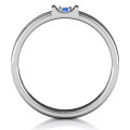 Layers of Love Ring View 4 Layers of Love three-stone ring detail
