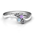 Light Up My Life Ring Light Up My Life Ring with two star details and birthstones