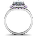 Margaret Double Halo Ring Margaret Double Halo Ring with oval centre stone and round accent stones