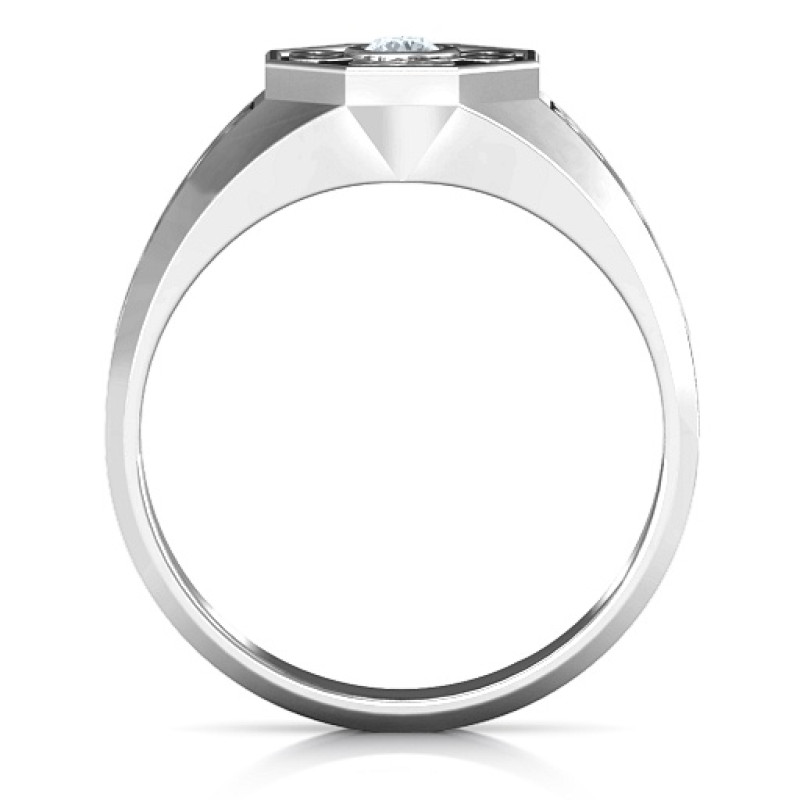 Men's Celtic Knot Signet Ring Men's Celtic Knot Signet Ring product view