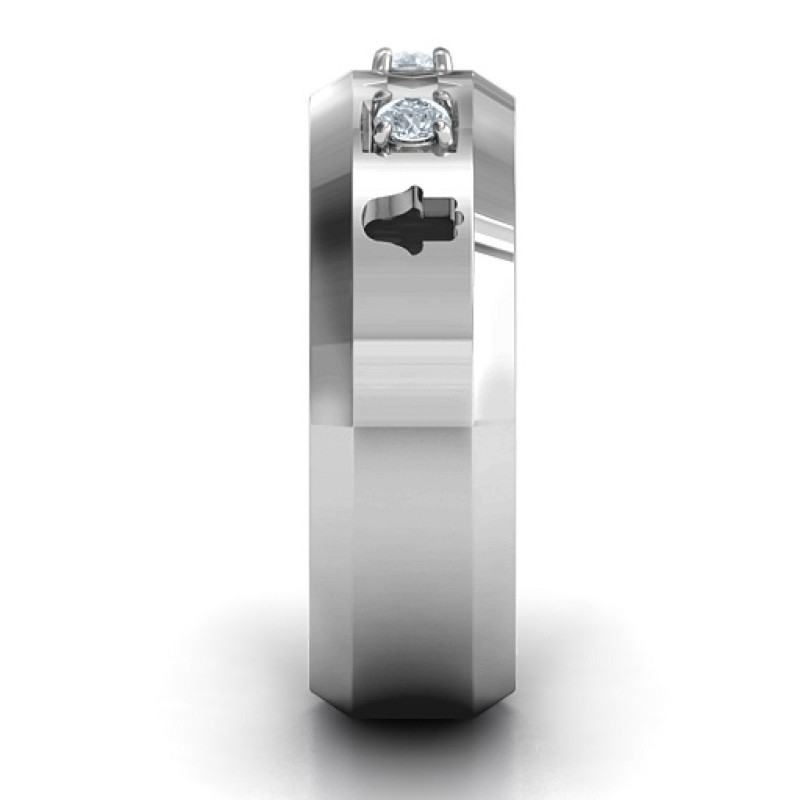 Men's Judaica Ring Men's Judaica ring with Chai, Star of David and Hamsa symbols