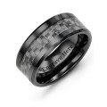 Men's Nightfall Ceramic Ring Men's Nightfall ceramic ring with black carbon fiber detail