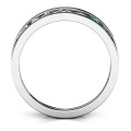 Men's Two-Stone Interwoven Infinity Band Side View Men's two-stone interwoven infinity band ring side view