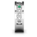 Men's Two-Stone Interwoven Infinity Band Alternate View Men's two-stone interwoven infinity band ring alternate view