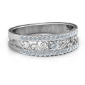 Mesmeric Love Ring Mesmeric Love Ring with central round stone and filigree-detailed band