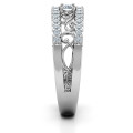 Mesmeric Love Ring Mesmeric Love Ring with central round stone and filigree-detailed band