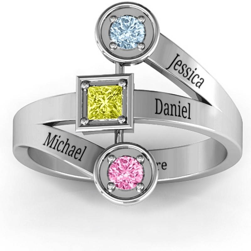 Modern Birthstone Ring View Modern Birthstone Ring product view