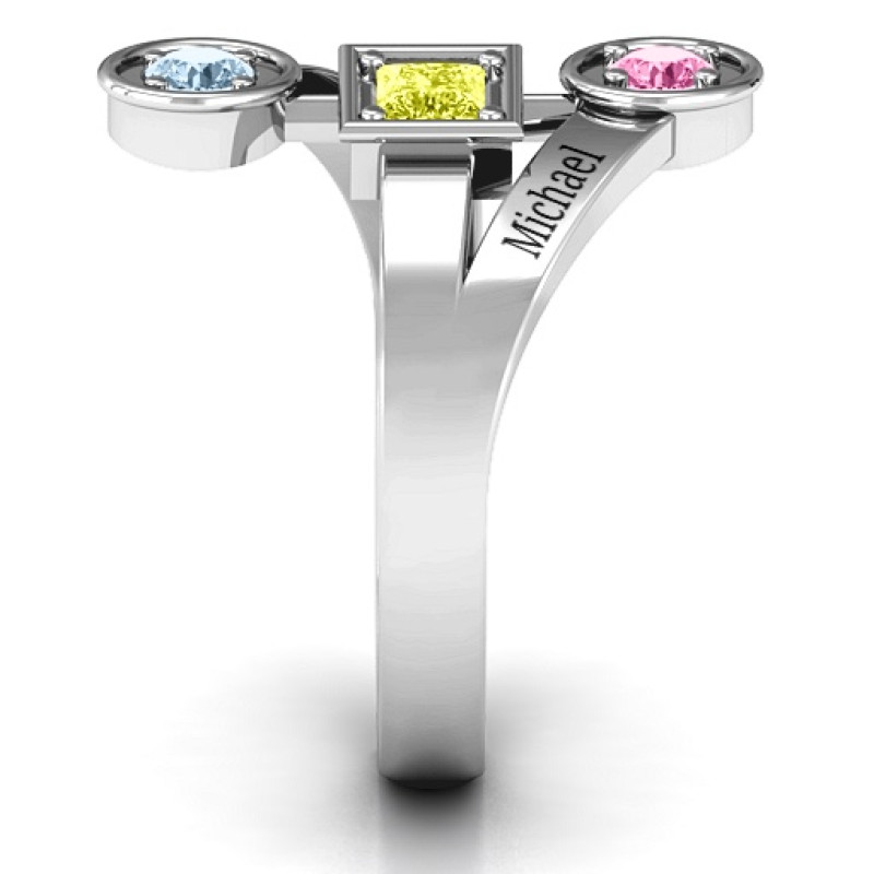 Modern Birthstone Ring View Modern Birthstone Ring product view