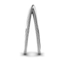 Modern Crossover Ring - View 5 Modern crossover ring with braided detail