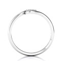 Modern Flair Ring with a central seven-stone round cluster