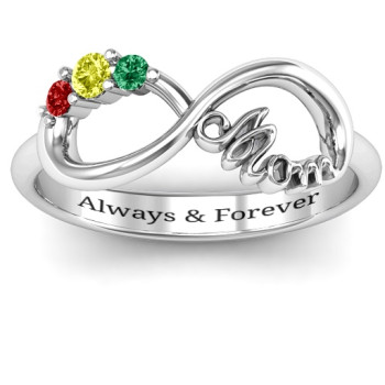 Mom's Infinite Love Ring with 2-10 Stones Mom's Infinite Love Ring with 2-10 Stones