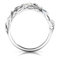 Organic Leaf Accented Band Organic Leaf Accented Band personalised ring