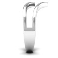 Peaks and Valleys geometric double-V ring product view