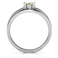 Pear With Flair Engraved Birthstone Ring Pear With Flair ring with a pear-cut stone and split-shank detailing