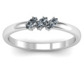 Petit Marquise Trio Ring Petit Marquise Trio Ring with three marquise-cut stones