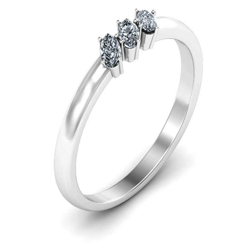 Petit Marquise Trio Ring product view Petit Marquise Trio Ring product view