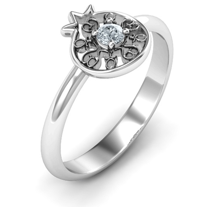 Pomegranate with Filigree Ring Pomegranate with filigree ring product image
