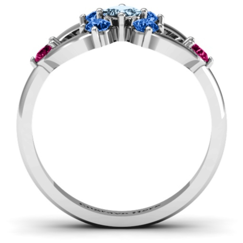 Princess Centre Infinity Ring Princess Centre Infinity Ring with square centre stone and surrounding round stones