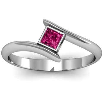 Princess Cut Bypass Ring Princess Cut Bypass Ring