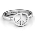 Shanti Peace Ring Shanti Peace Ring with peace symbol within a circle