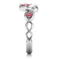 Shimmering Infinity Princess Stone Heart Ring Shimmering Infinity Princess Stone Heart Ring product view