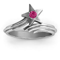 Shooting Star Ring Shooting Star Ring with a round centre stone