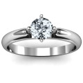 Ski Tip Solitaire Round Ring view Ski Tip Solitaire Round Ring product view