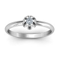 Solitaire Gemstone Ring in a Scalloped Setting Solitaire gemstone ring with a scalloped setting