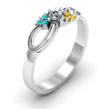 Solitaire Infinity Ring with Accents Solitaire Infinity Ring with Accents product view
