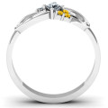 Solitaire Infinity Ring with Accents Solitaire Infinity Ring with Accents product view
